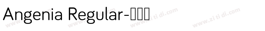 Angenia Regular字体转换